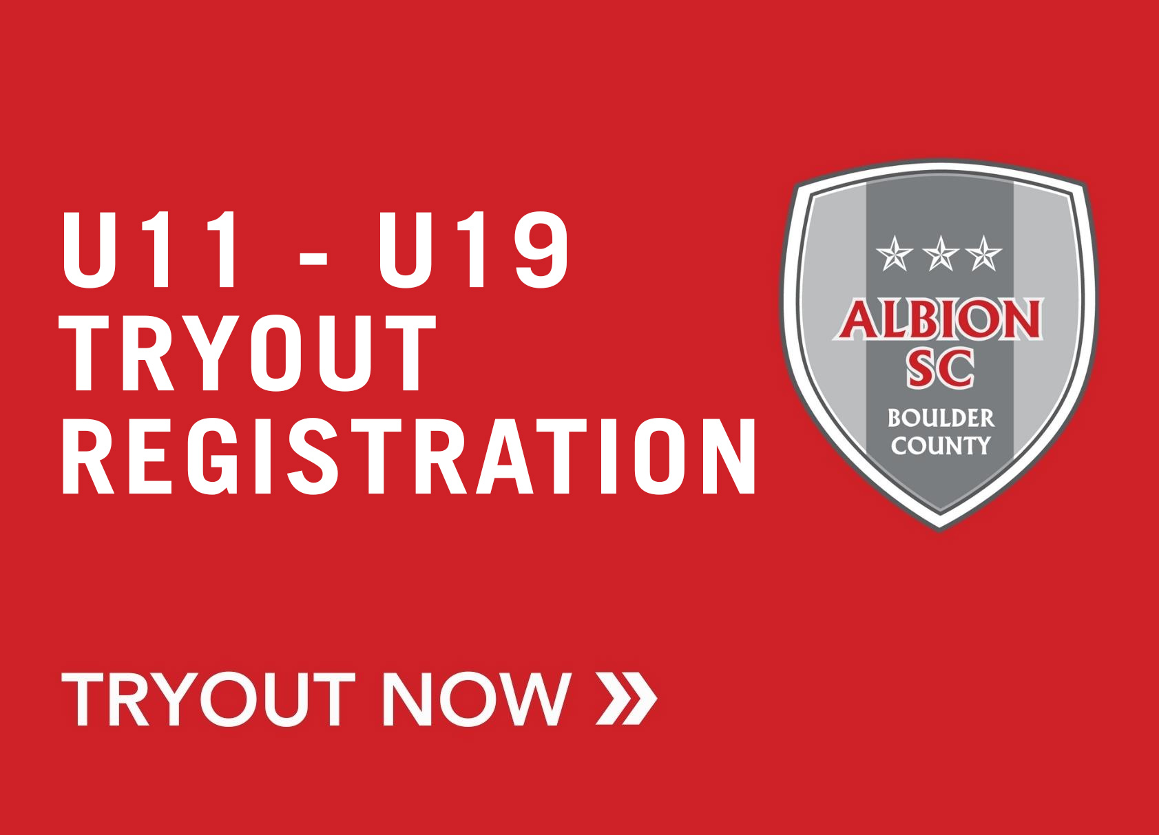 2025 Tryout Registration (U11 - U19)